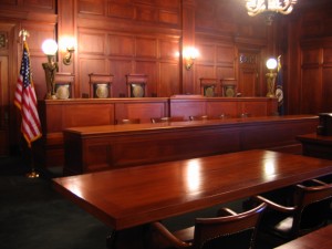 Court Room for the Supreme Court of the United States